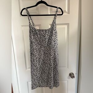 Blue and White Floral Dress